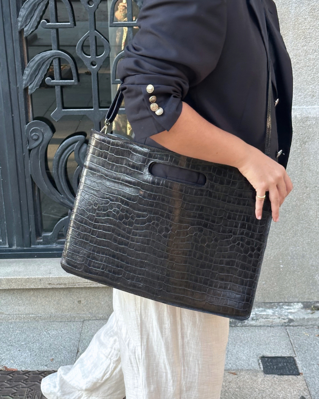 Bolso Manhattan en Piel Napa Coco