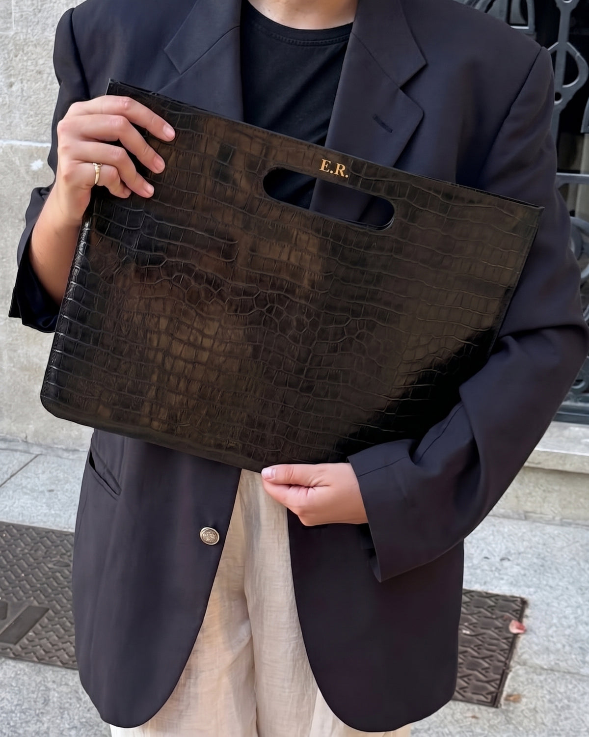 Bolso Manhattan en Piel Napa Coco