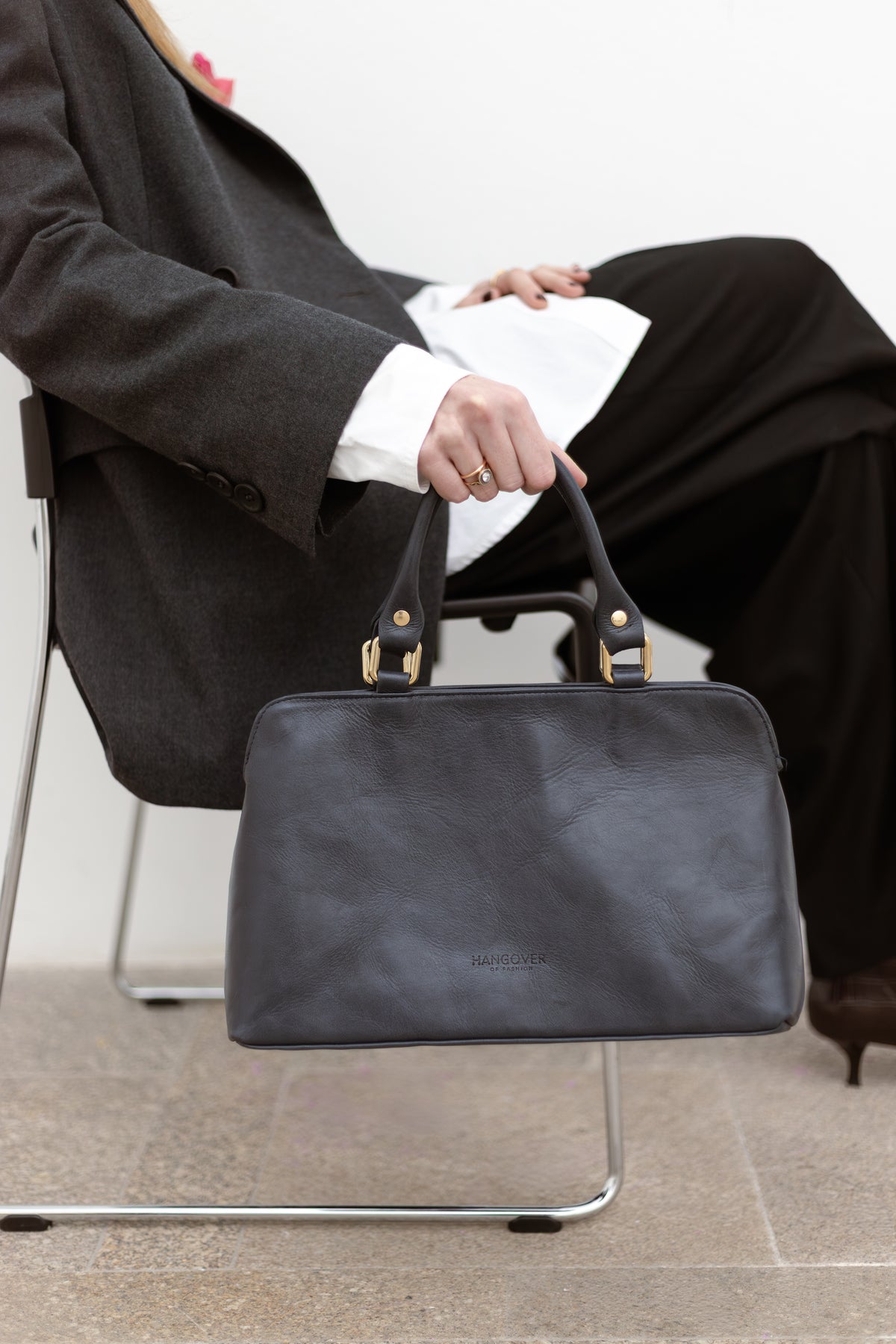 Bolso bowling de piel Old Fashioned