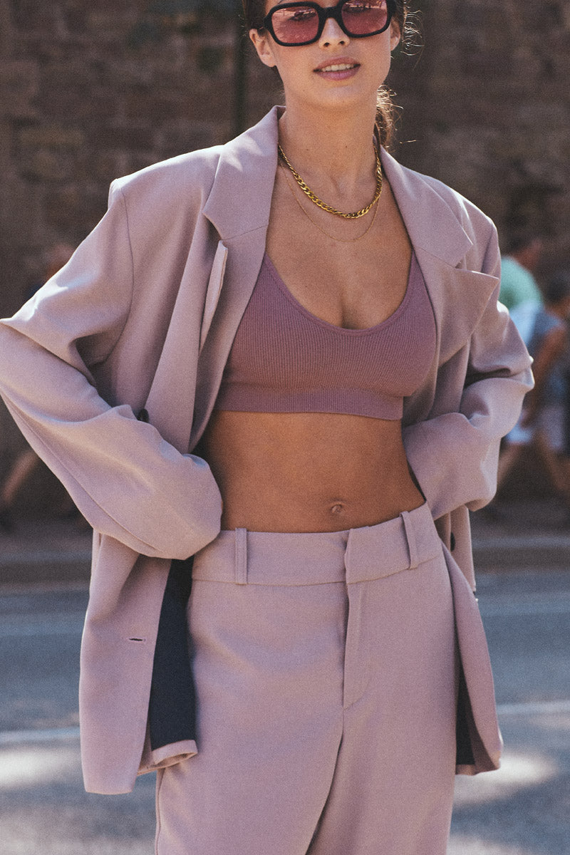 MALLOW OVERSIZED DOUBLE-BREASTED BLAZER